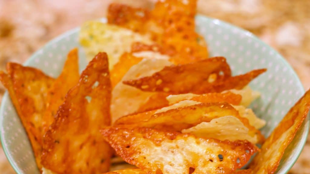 Cheese Chips Closeup