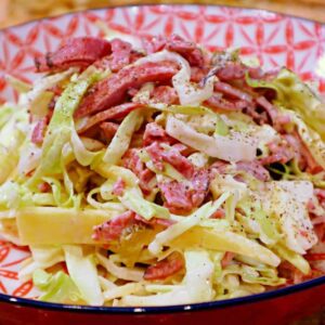 Bowl of Keto Reuben Slaw