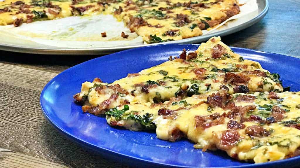 Keto Bacon Alfredo Pizza Recipe Keto Daily