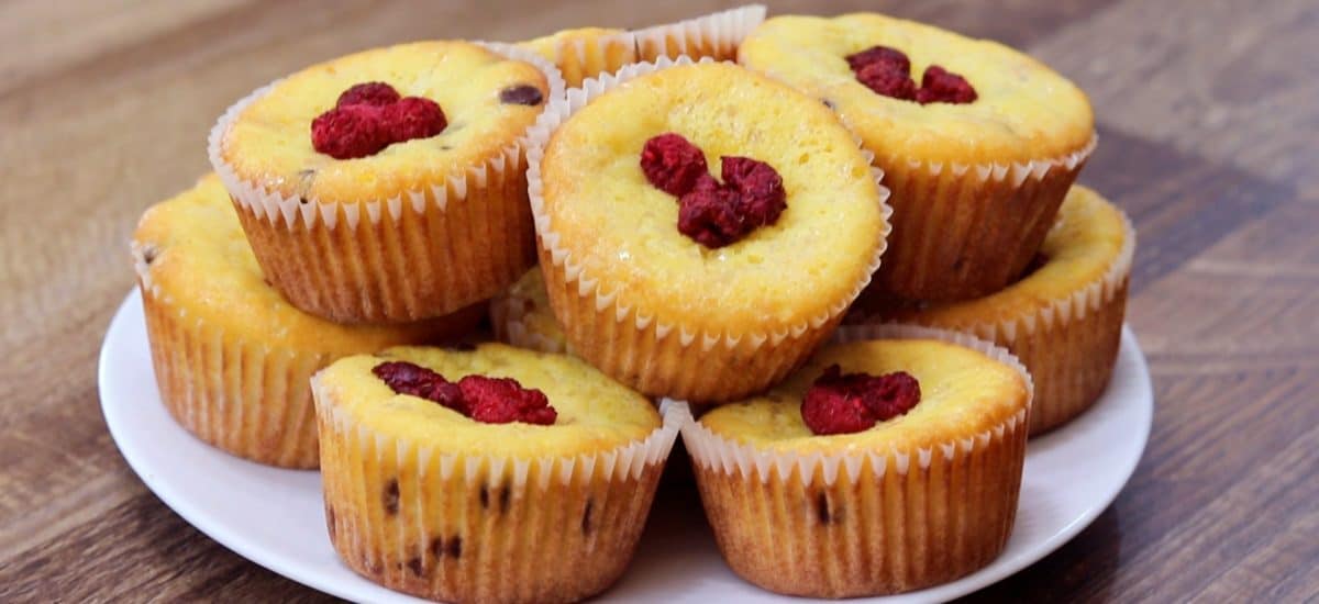Keto Raspberry Chocolate Chip Muffins Recipe