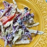 Keto Philly Cheesesteak Slaw Top Wide